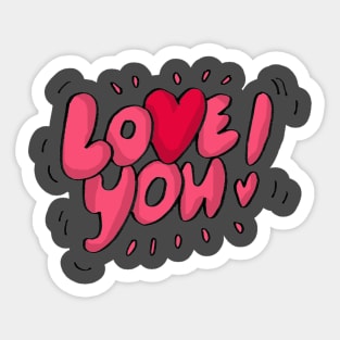 love You Sticker